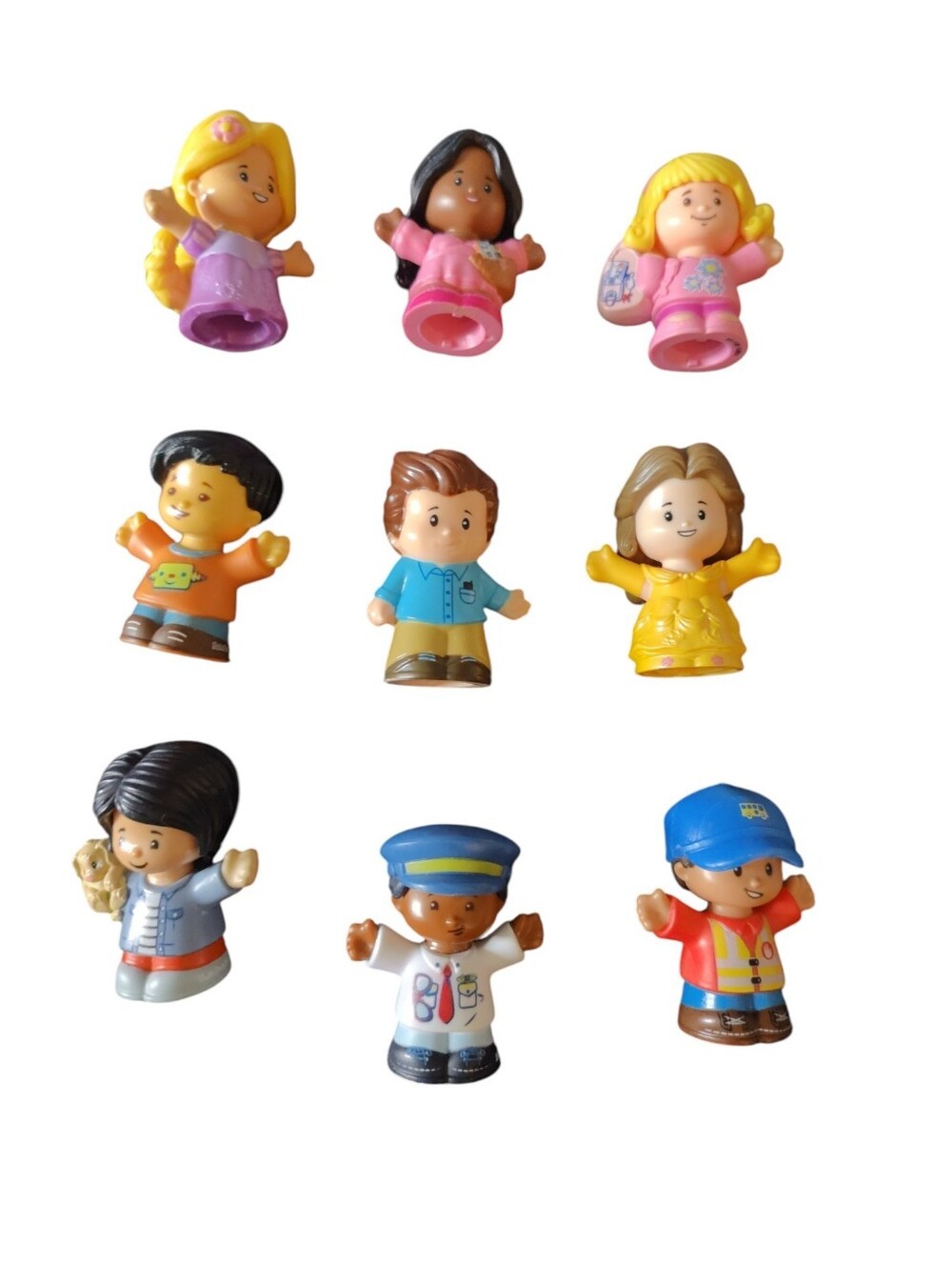 9 Figurines Fisher Price Little People Bundle